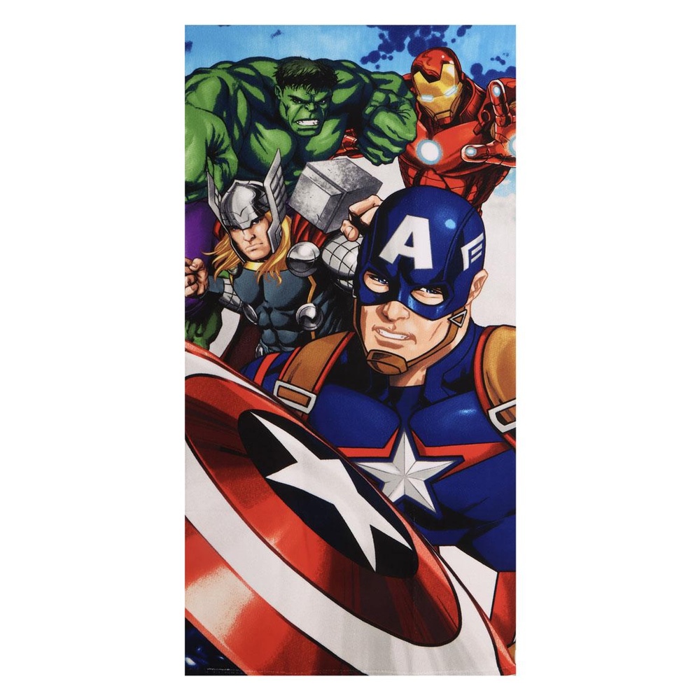 Avengers Superhelte Håndklæde (70 x 140 x 1 cm) | Avengers Håndklæder - Temashop