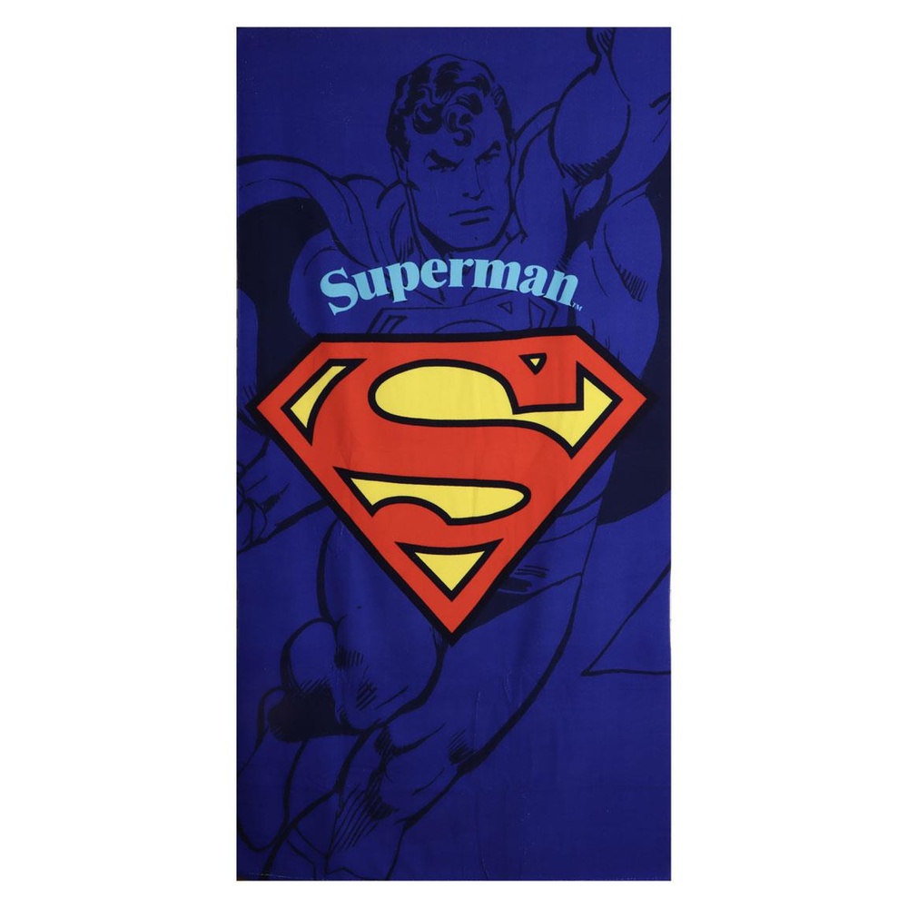 Superman Strandhåndklæde (90 x 180 x 1 cm) | Superman Håndklæder - Temashop