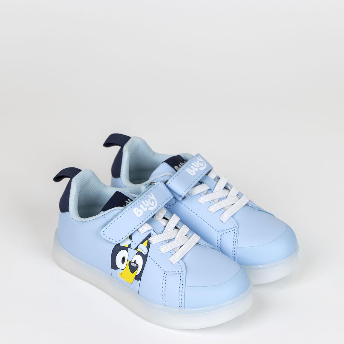 Bluey Sneakers Med Lys Lyseblå | Bluey Sko / Covers - Temashop