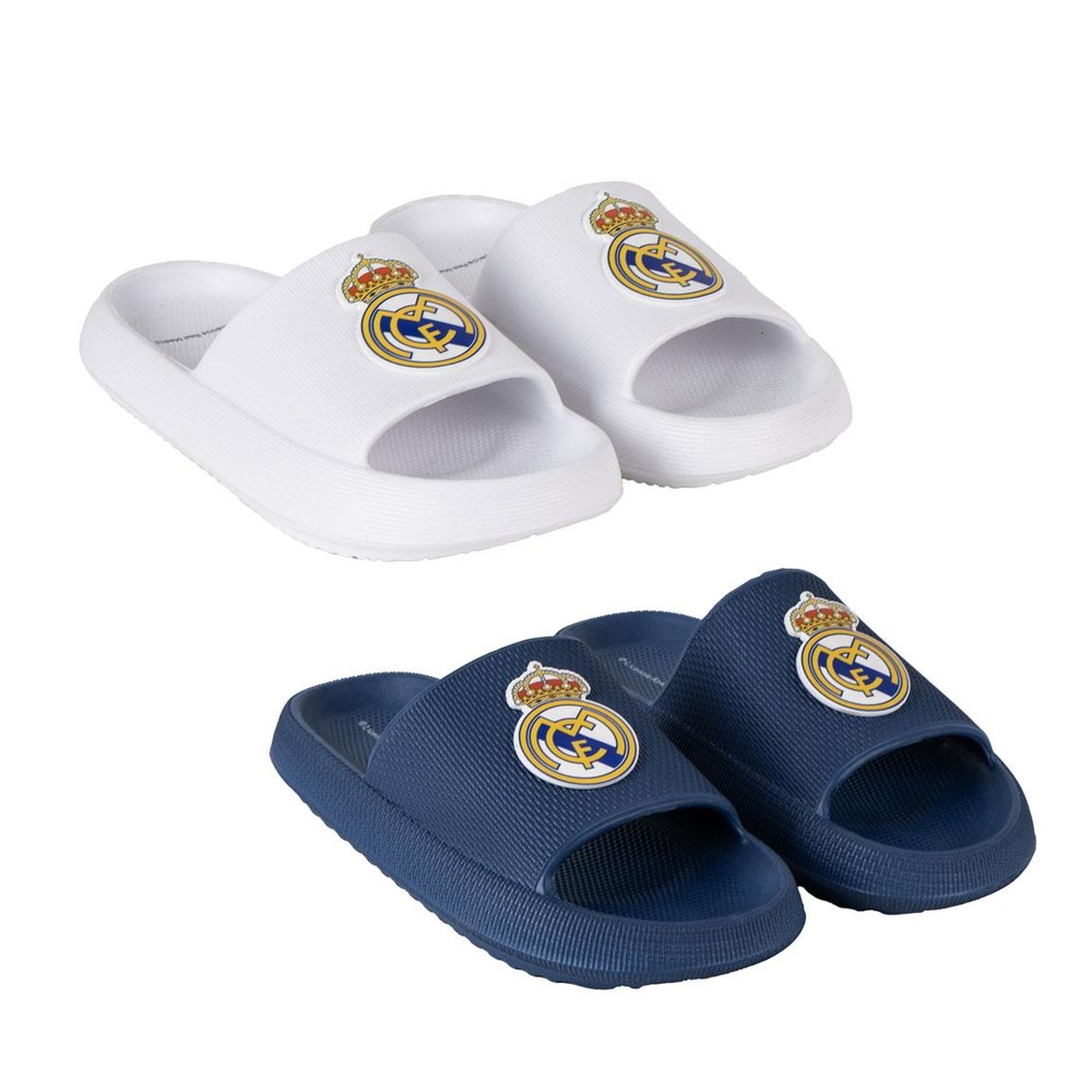 Real Madrid Badesandaler Blå | Fodbold Sko / Covers - Temashop