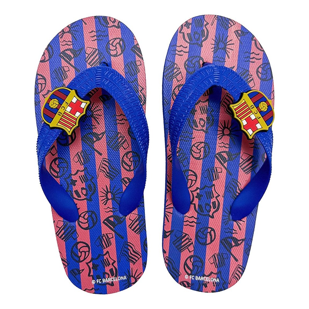 FC Barcelona Stribet Klipklapper | Fodbold Sko / Covers - Temashop