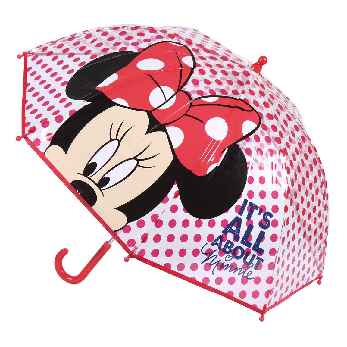 Minnie Mouse Prikket Paraply Rød (45 cm) | Minnie Mouse Paraply - Temashop