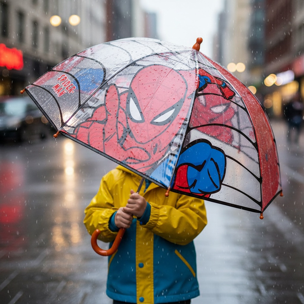 Spiderman® Paraply Transparent