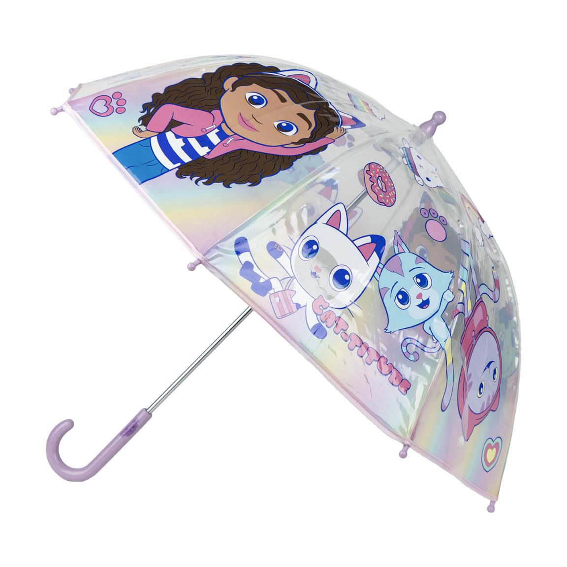 Gabbys Dukkehus Transparent Paraply (45 cm) | Gabbys Dollhouse Paraply - Temashop