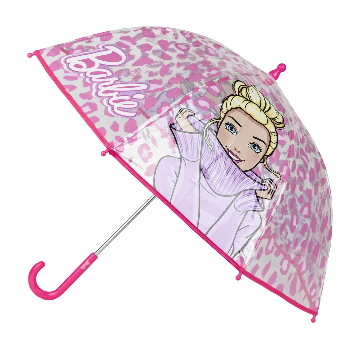 Barbie Leopard Paraply Lyserød (45 cm) | Barbie Paraply - Temashop
