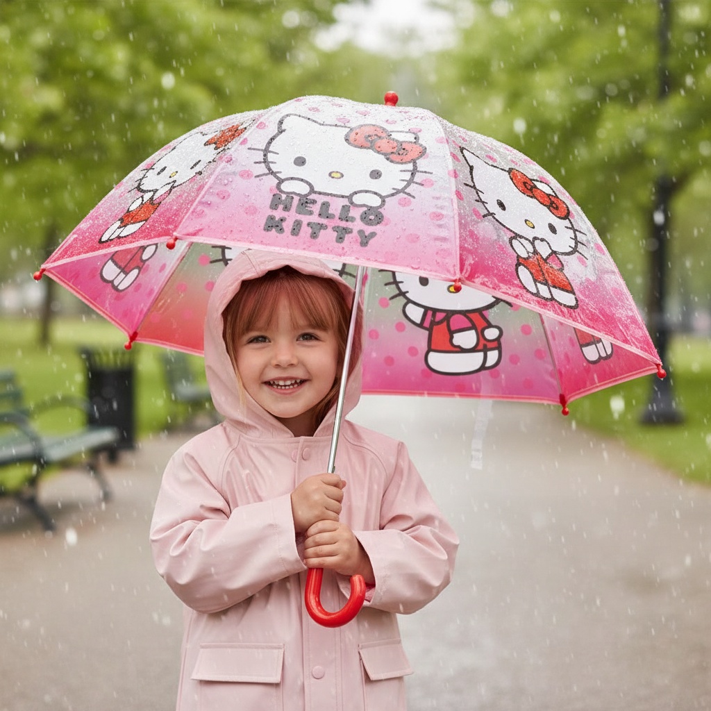 Hello Kitty Paraply Pink (45 cm) | Hello Kitty Paraply - Temashop