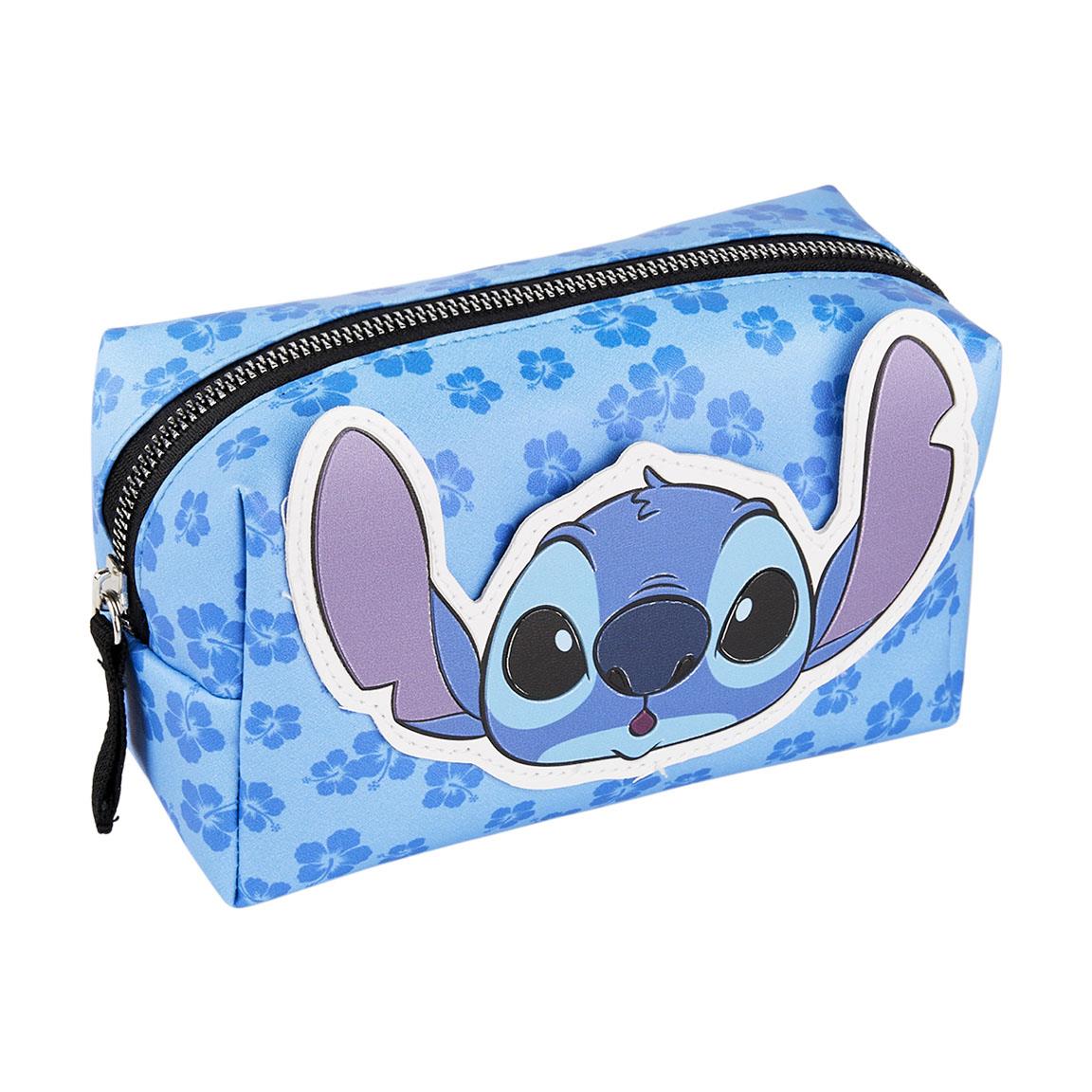 Stitch Blomstermønster Toilettaske (17 x 10 x 7 cm) | Stitch Toilettasker & Tilbehør - Temashop