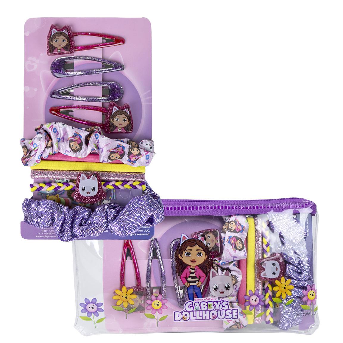 Gabbys Dukkehus Hårtilbehørssæt Lilla (16,5 x 1 x 9 cm) | Gabbys Dollhouse Tilbehørskit - Temashop