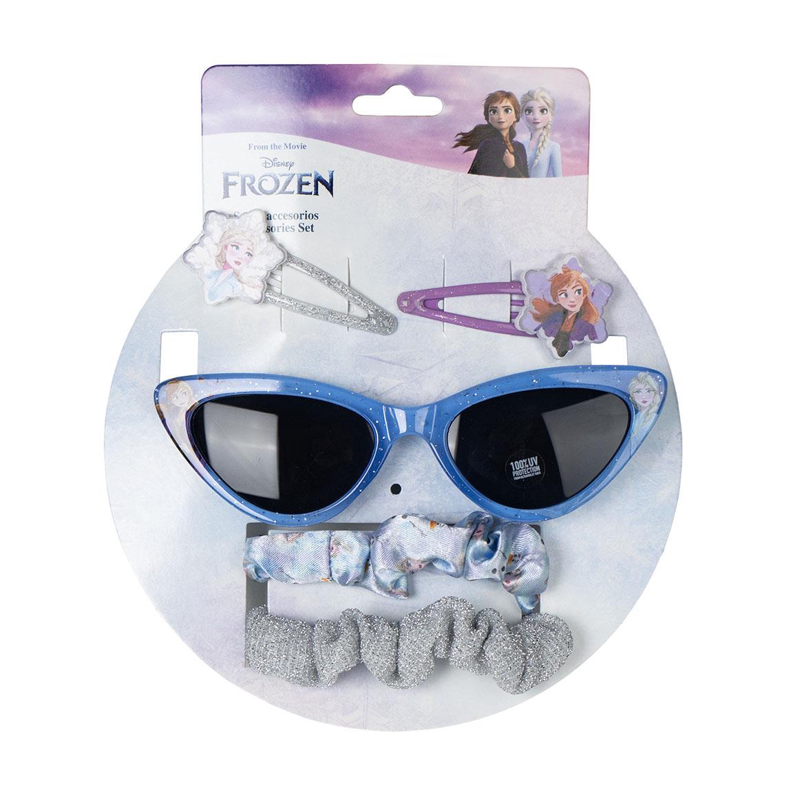 Frozen Solbrille & Hårtilbehør Sæt Blå (1,6 x 1,2 x 2 cm) | Frost Tilbehørskit - Temashop