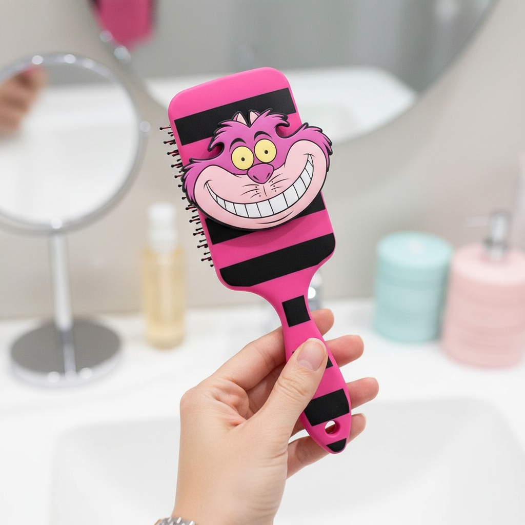 Alice in Wonderland Cheshire Cat Børste (4 x 23 x 9 cm) | Alice i Eventyrland Børste - Temashop