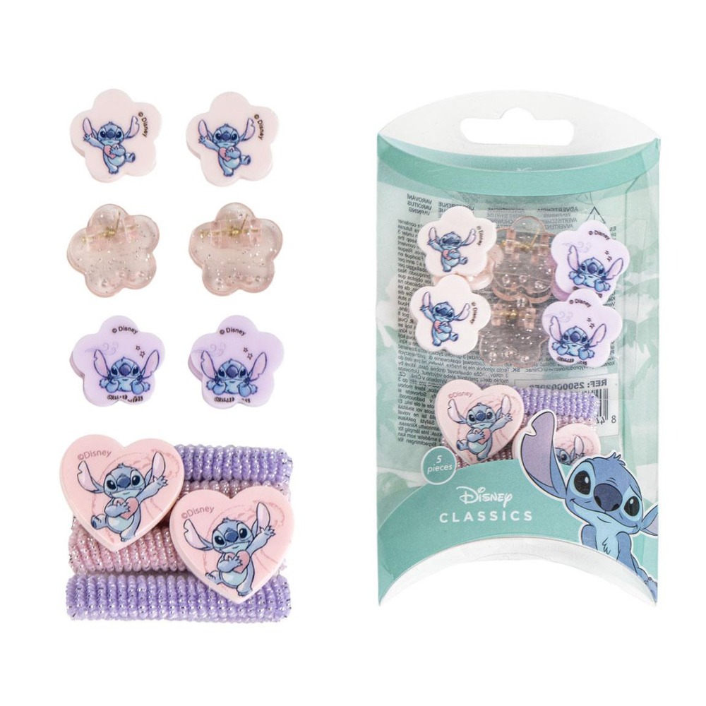 Stitch Hårtilbehørssæt | Stitch Hårclips - Temashop