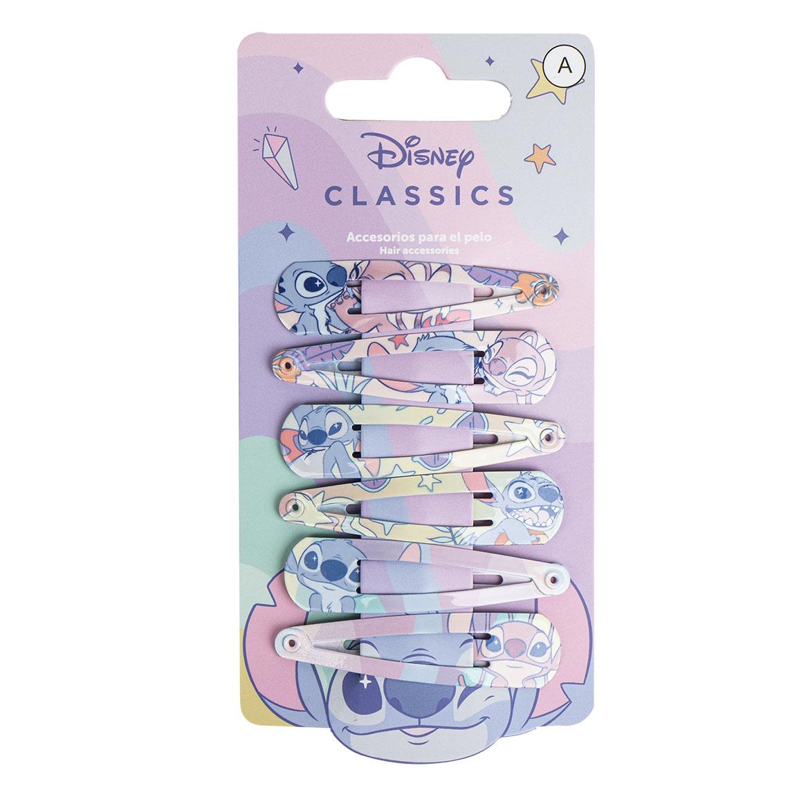 Stitch Hårspænder Pastelfarvet (6,5 x 0,2 x 13 cm) | Stitch Hårclips - Temashop