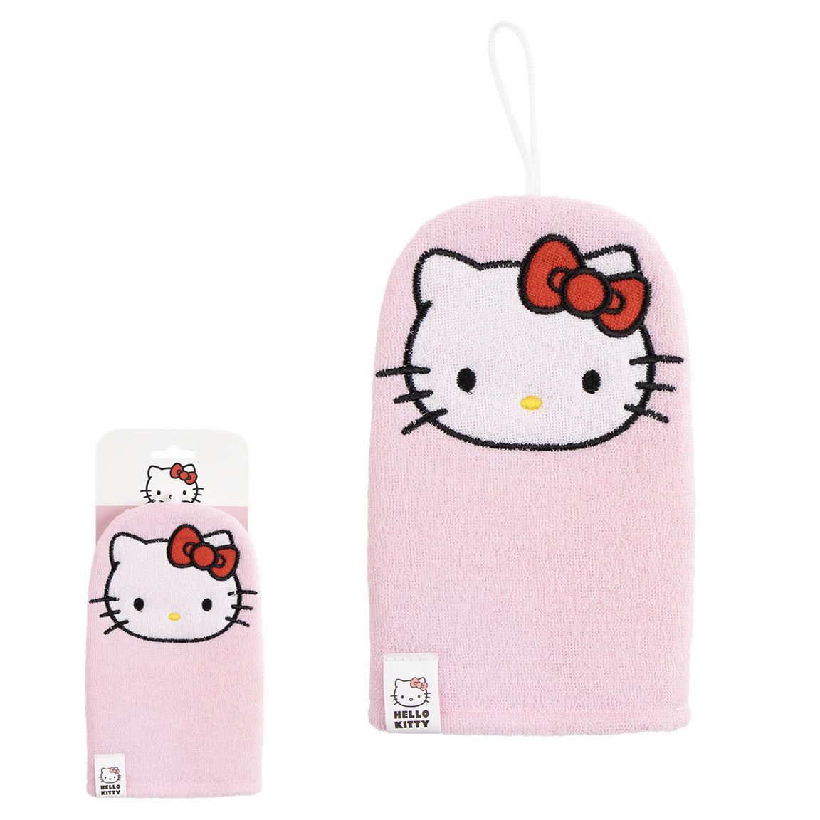 Hello Kitty Vaskehandske Lyserød (10 x 20 x 1,5 cm) | Hello Kitty Vand Udstyr - Temashop