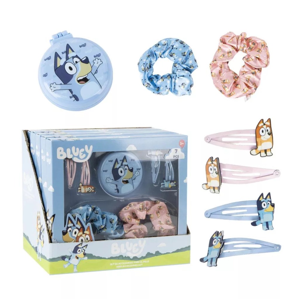 Bluey Hårtilbehørssæt | Bluey Hårclips - Temashop