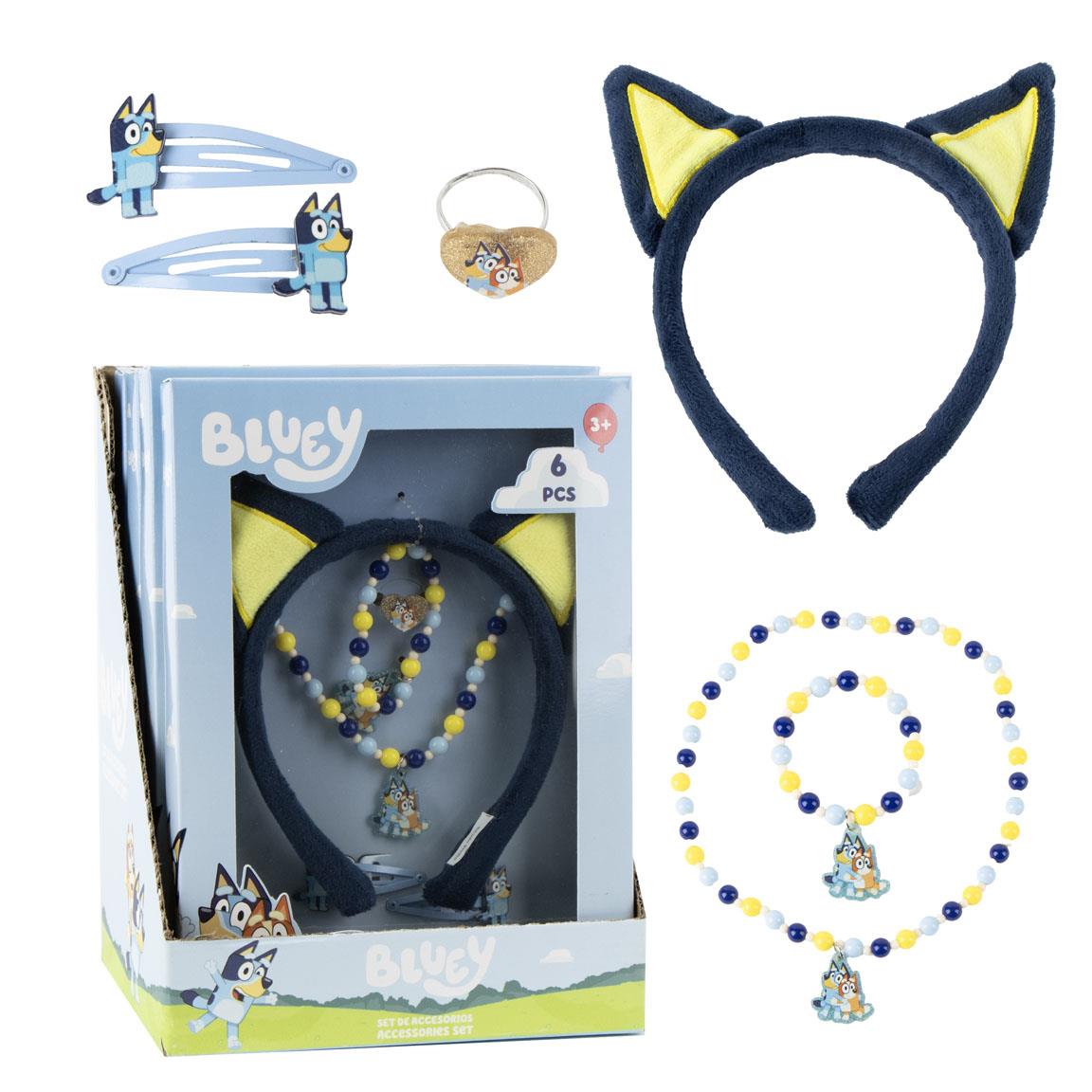 Bluey Smykkesæt 6 Dele (18 x 25 x 2,5 cm) | Bluey Smykkesæt - Temashop
