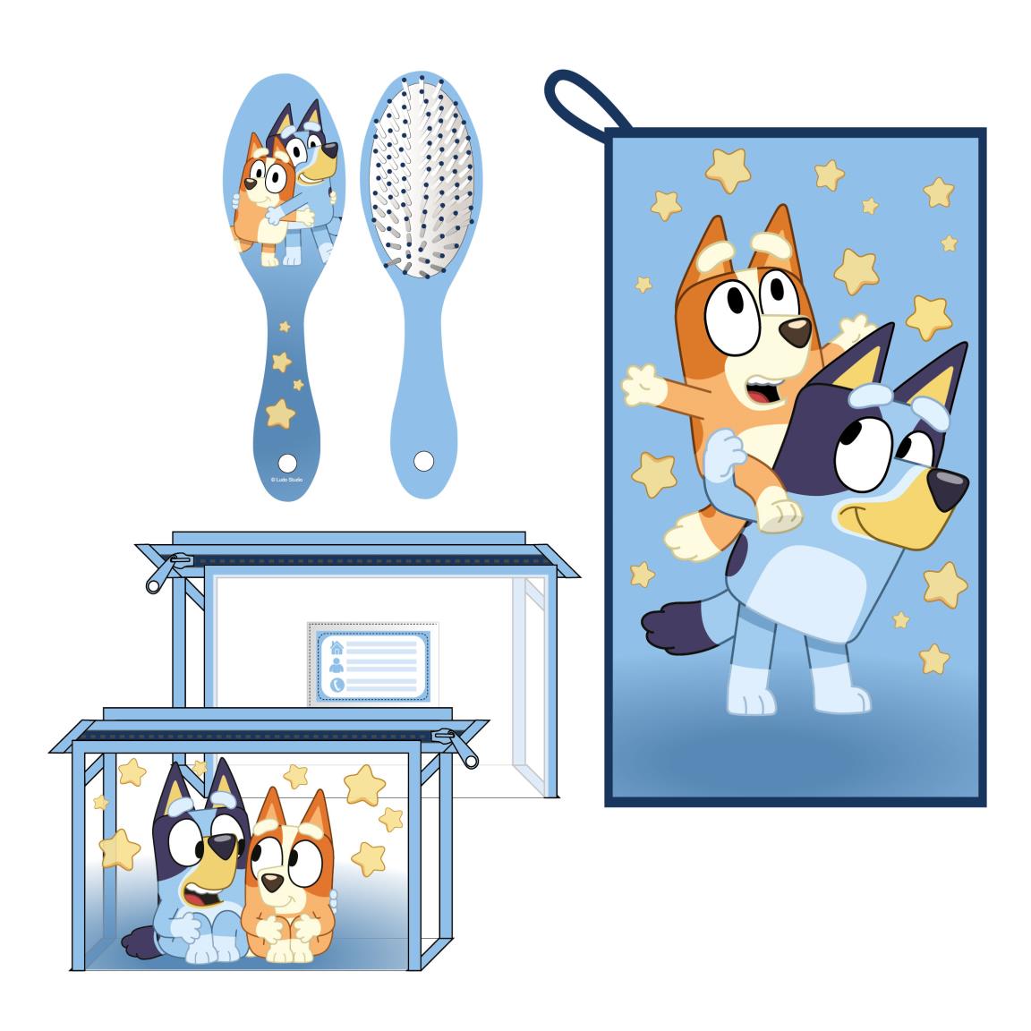 Bluey Toilettaske Sæt (23 x 15 x 8 cm) | Bluey Toilettasker & Tilbehør - Temashop
