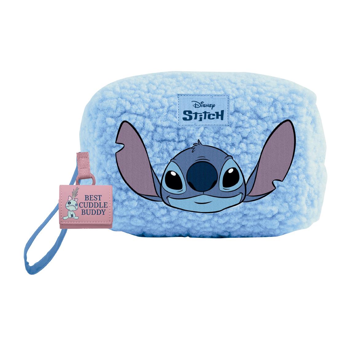 Stitch Fleece Toilettaske Lyseblå (18 x 11 x 10 cm) | Stitch Toilettasker & Tilbehør - Temashop