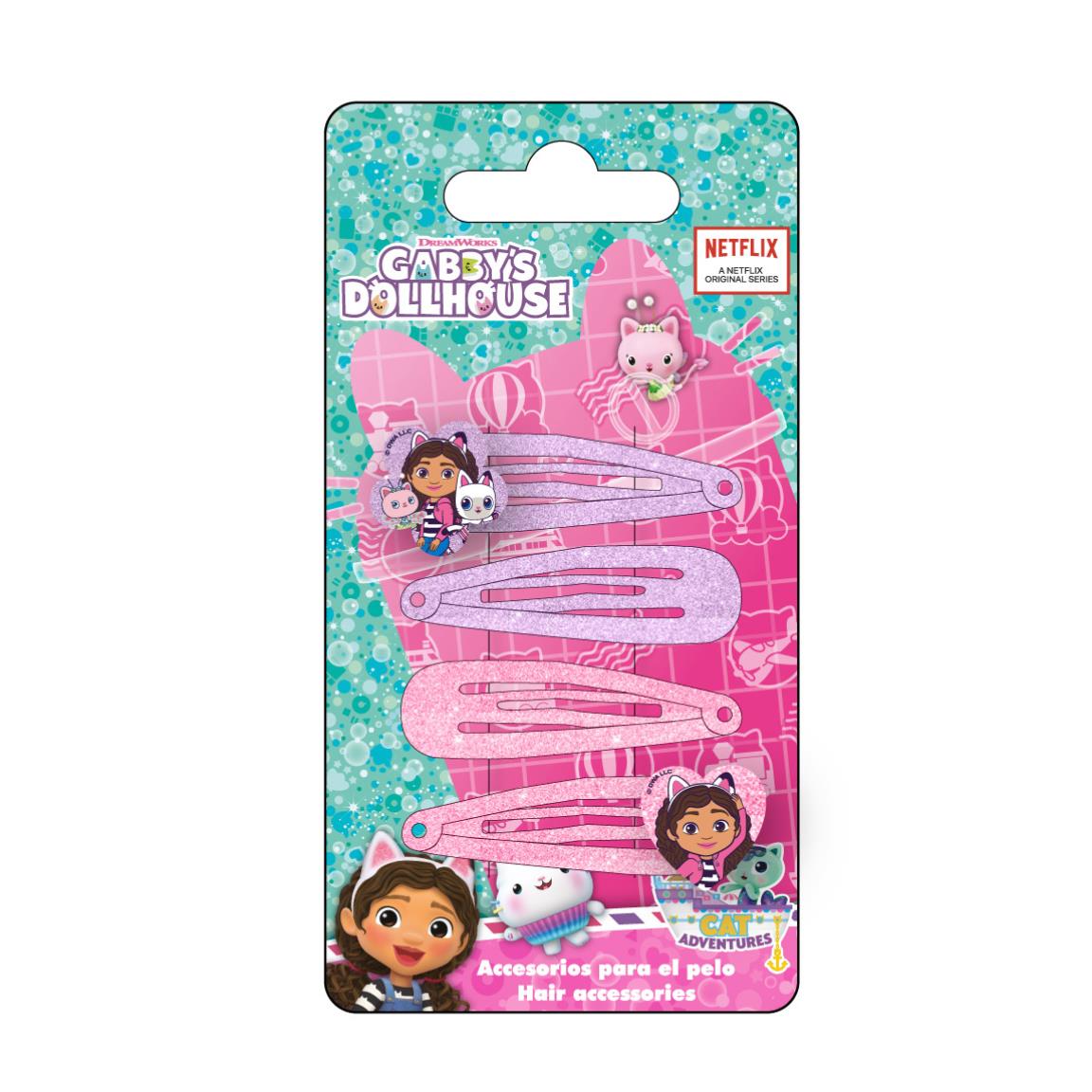 Gabbys Dukkehus Glitter Hårspænder (6,5 x 12,5 x 1 cm) | Gabbys Dollhouse Hårclips - Temashop