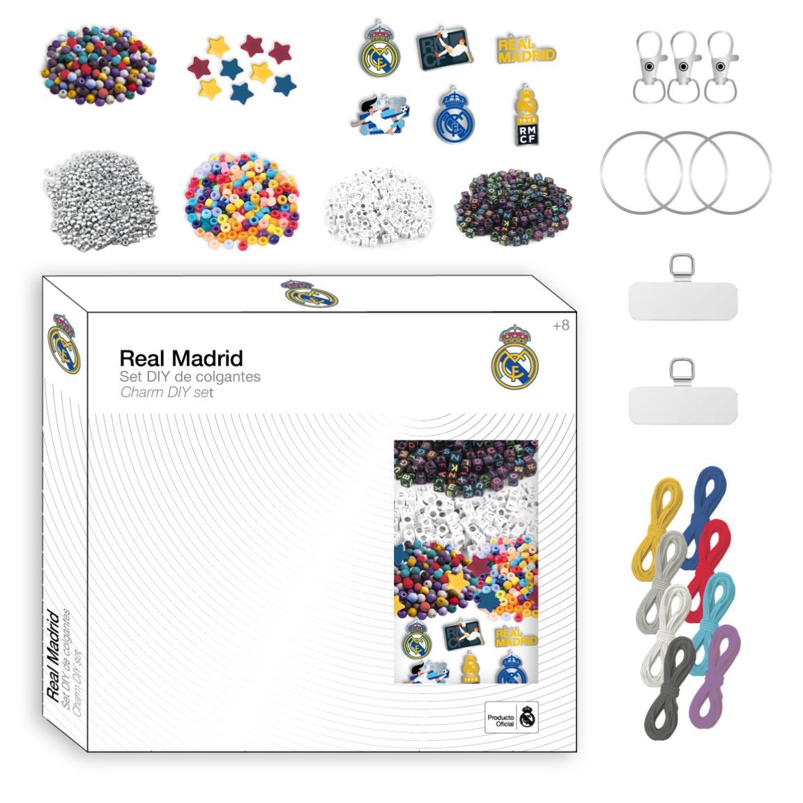 Real Madrid DIY Sæt (25,5 x 25 x 5 cm) | Fodbold Smykkesæt - Temashop