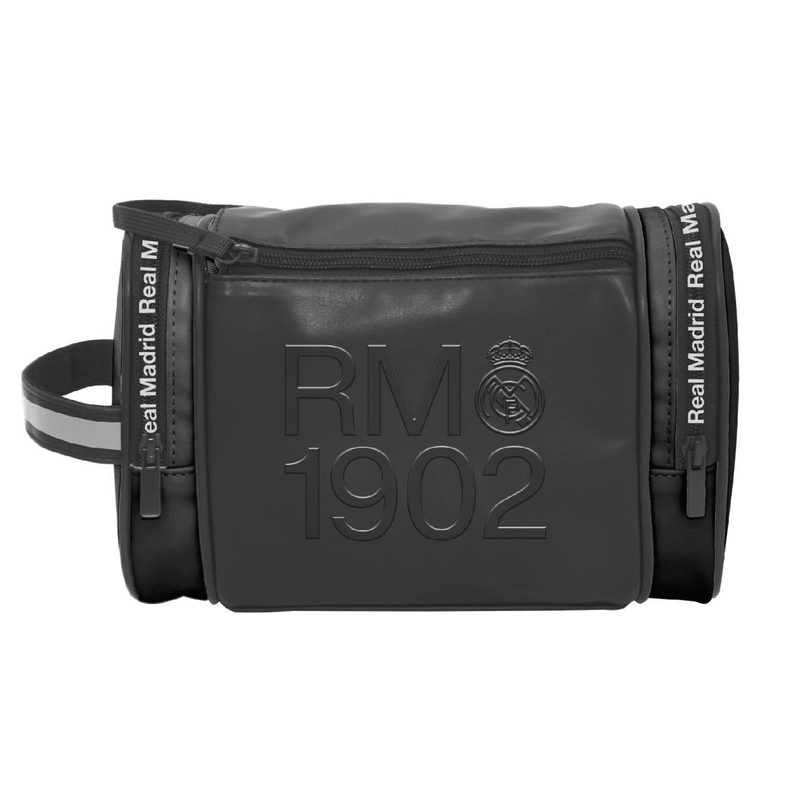 Real Madrid 1902 Toilettaske Sort (25 x 16,5 x 9,5 cm) | Fodbold Toilettasker & Tilbehør - Temashop