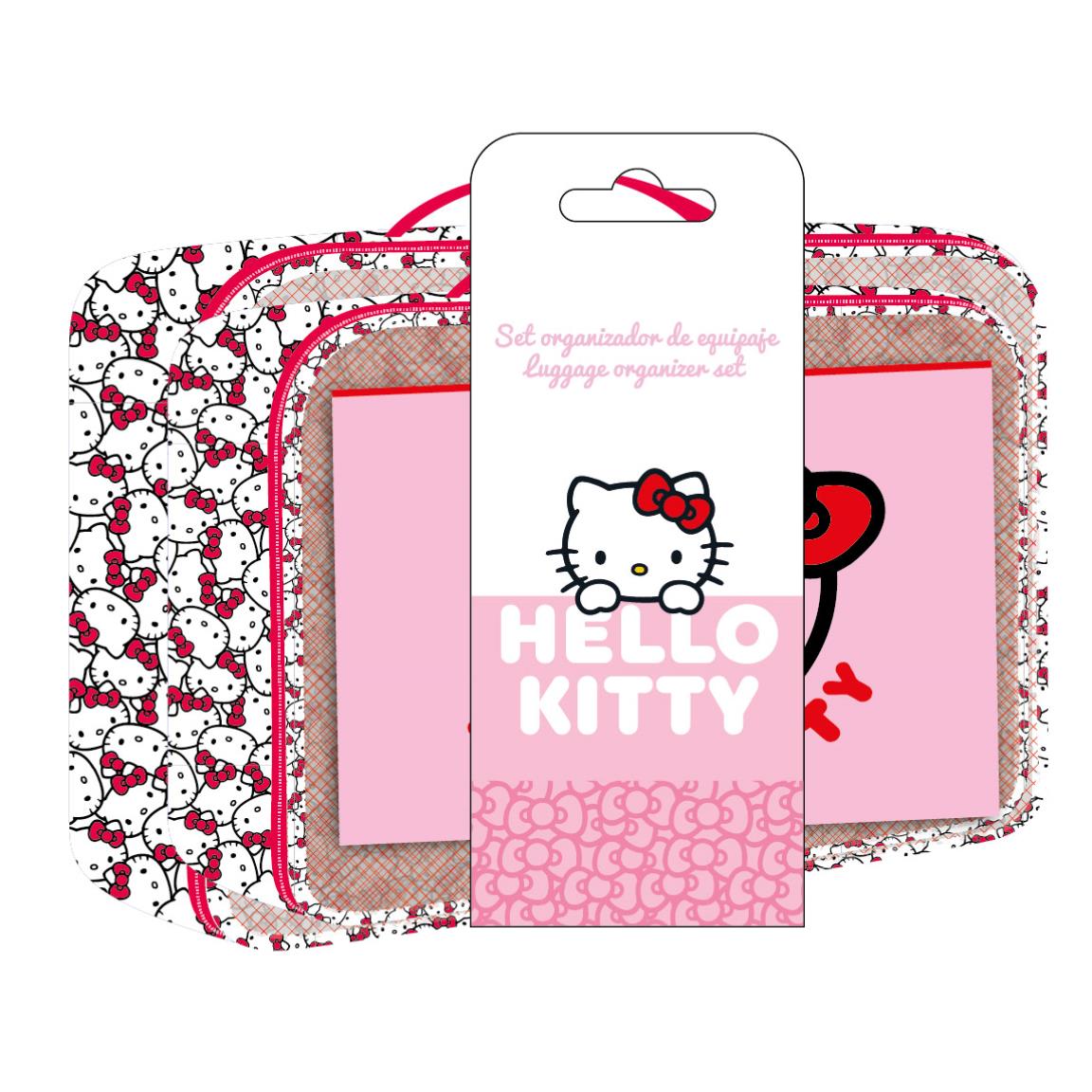 Hello Kitty Toilettaske Sæt Lyserød (25 x 20 x 4 cm) | Hello Kitty Toilettasker & Tilbehør - Temashop