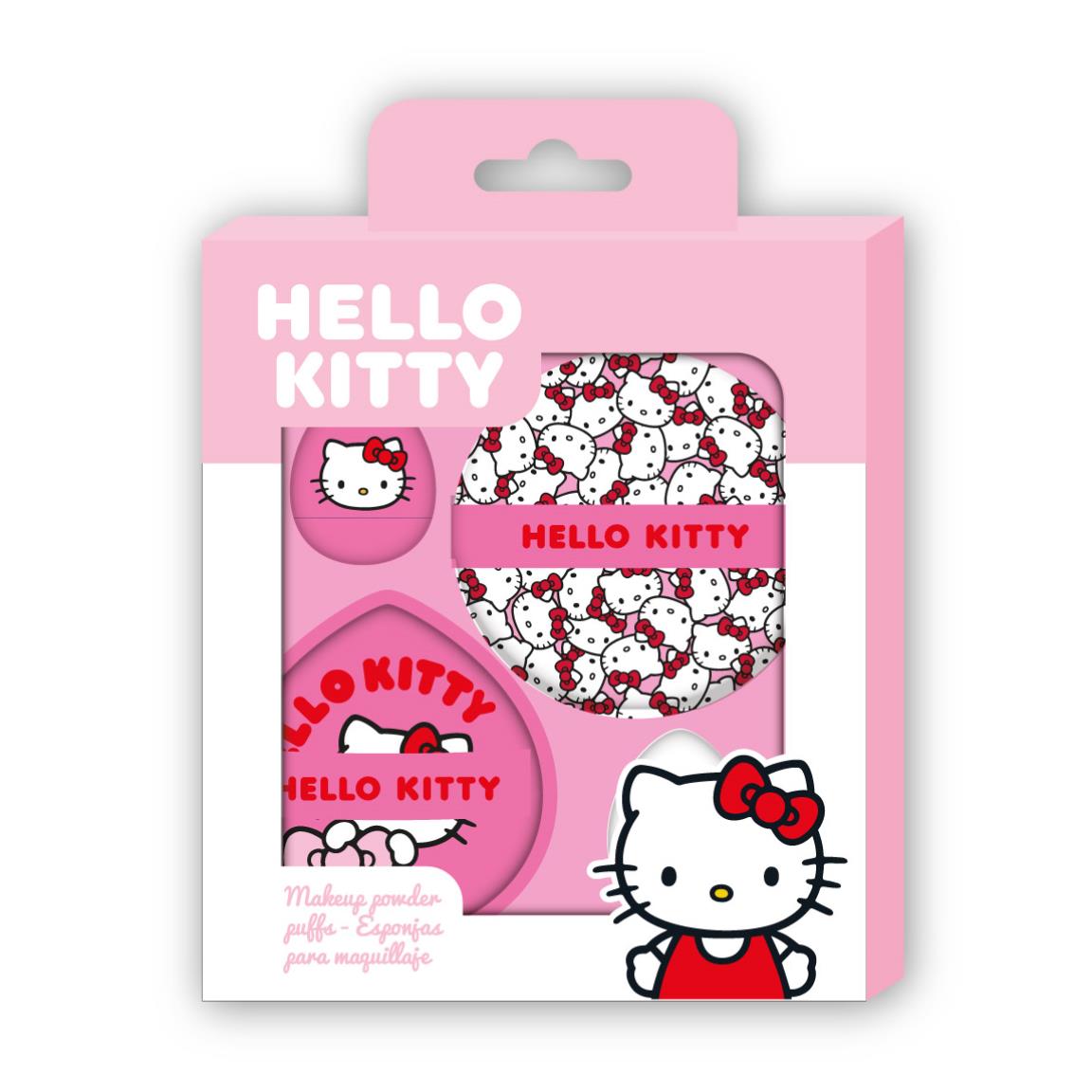 Hello Kitty Makeup Svampe Lyserød (14,5 x 15 x 2 cm) | Hello Kitty Sminketilbehør - Temashop