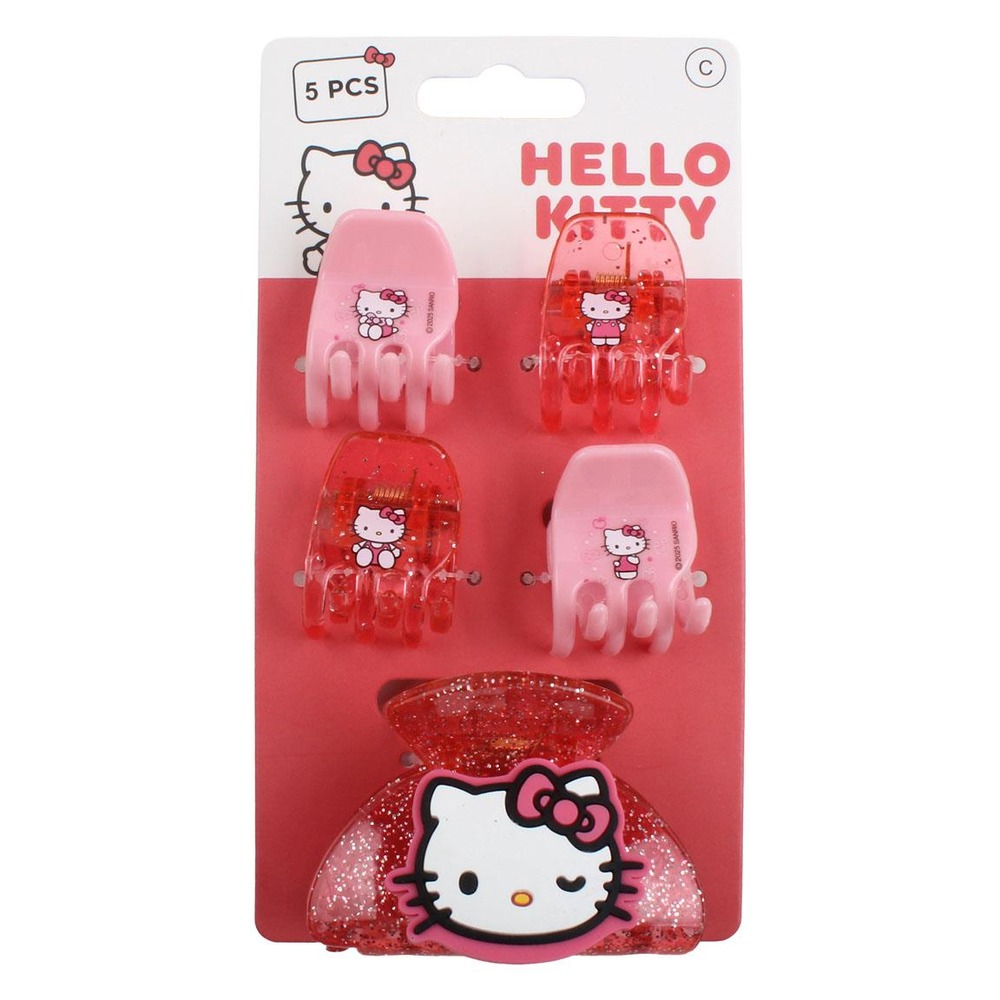 Hello Kitty Hårklemmer Lyserød | Hello Kitty Hårclips - Temashop