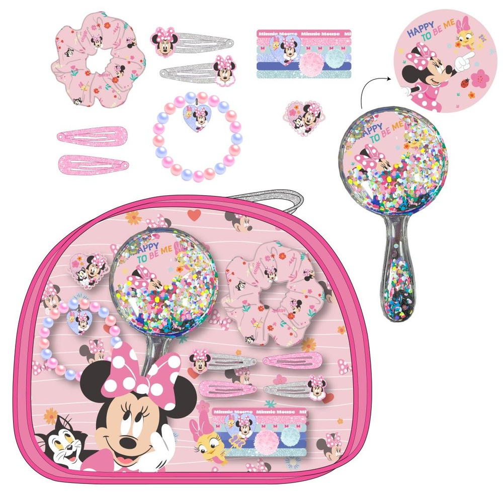 Minnie Mouse Skønhedssæt Toilettaske (25 x 20,5 x 5 cm) | Minnie Mouse Toilettasker & Tilbehør - Temashop