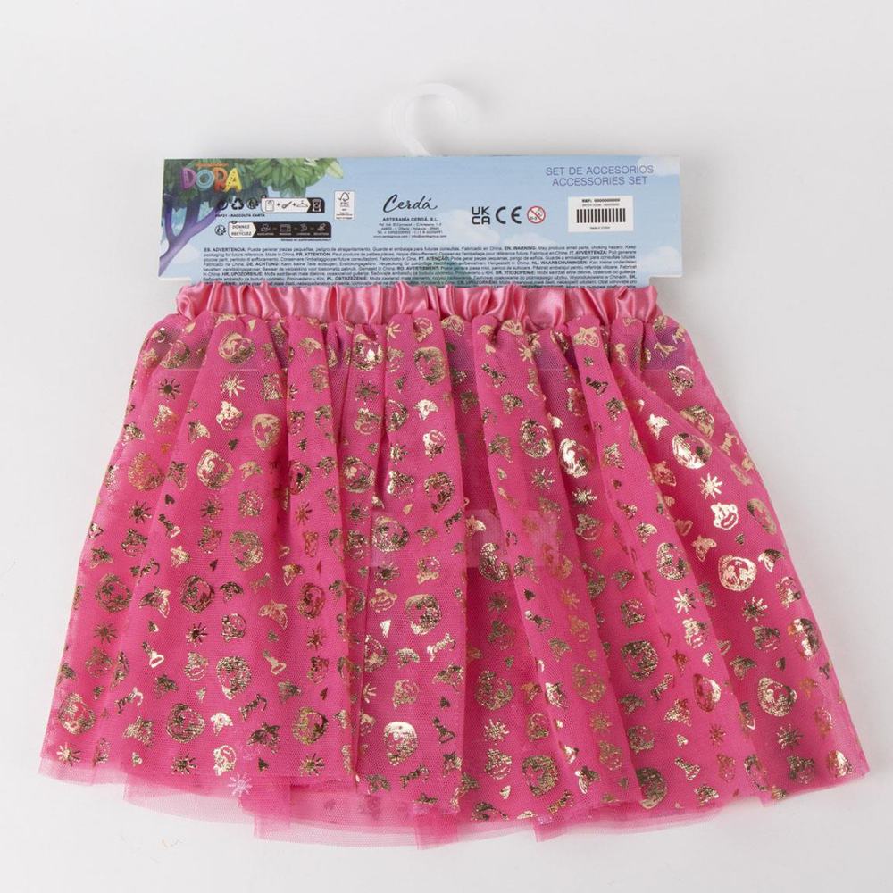 Dora The Explorer Hårbøjle Og Tutu | Hårbøjle / Pandebånd / Hårbånd - Hovedtilbehør - Temashop