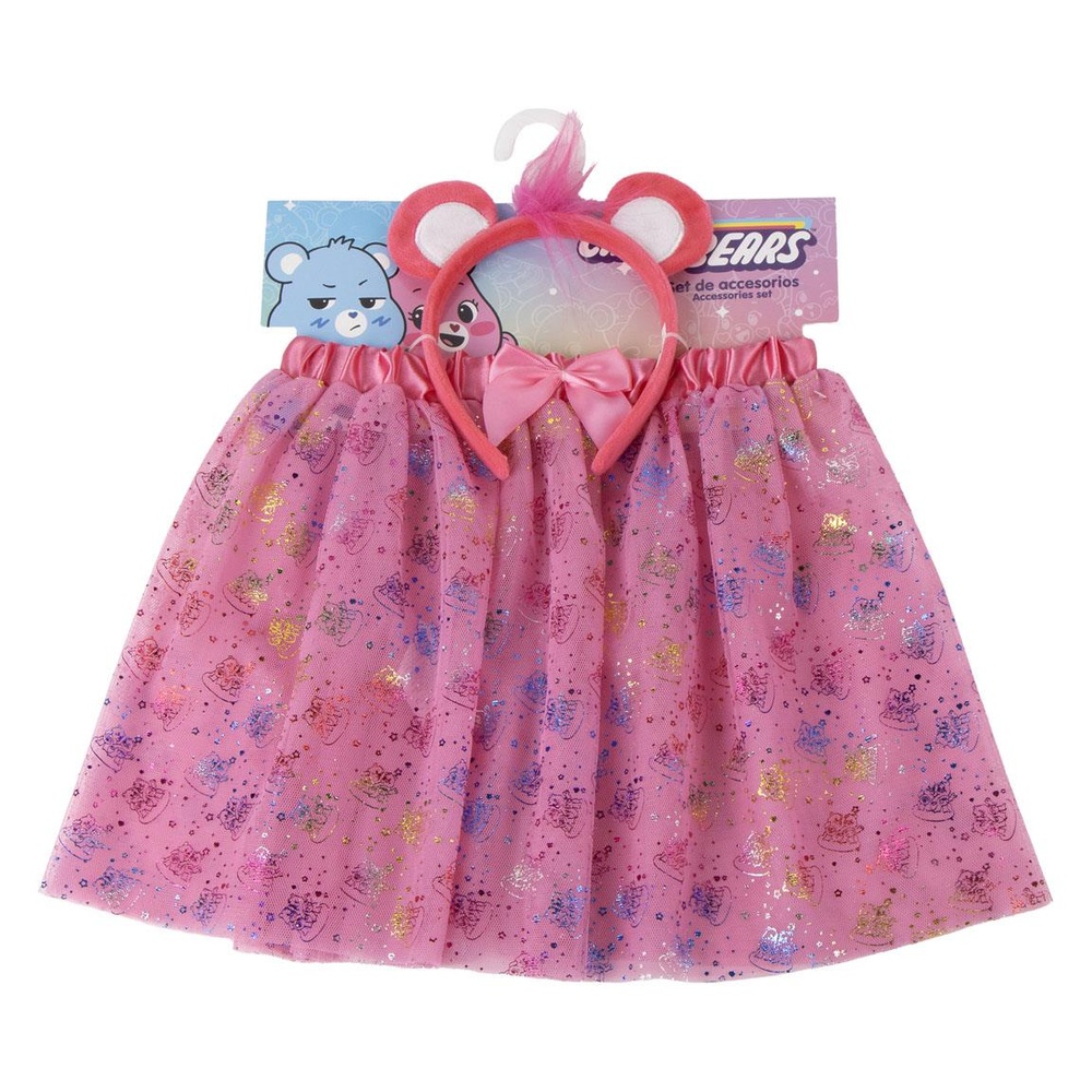 Care Bears Tutu & Hårbøjle Tilbehørssæt Lyserød (24 x 40 x 5 cm) | Krammebjørnene Tilbehørskit - Temashop