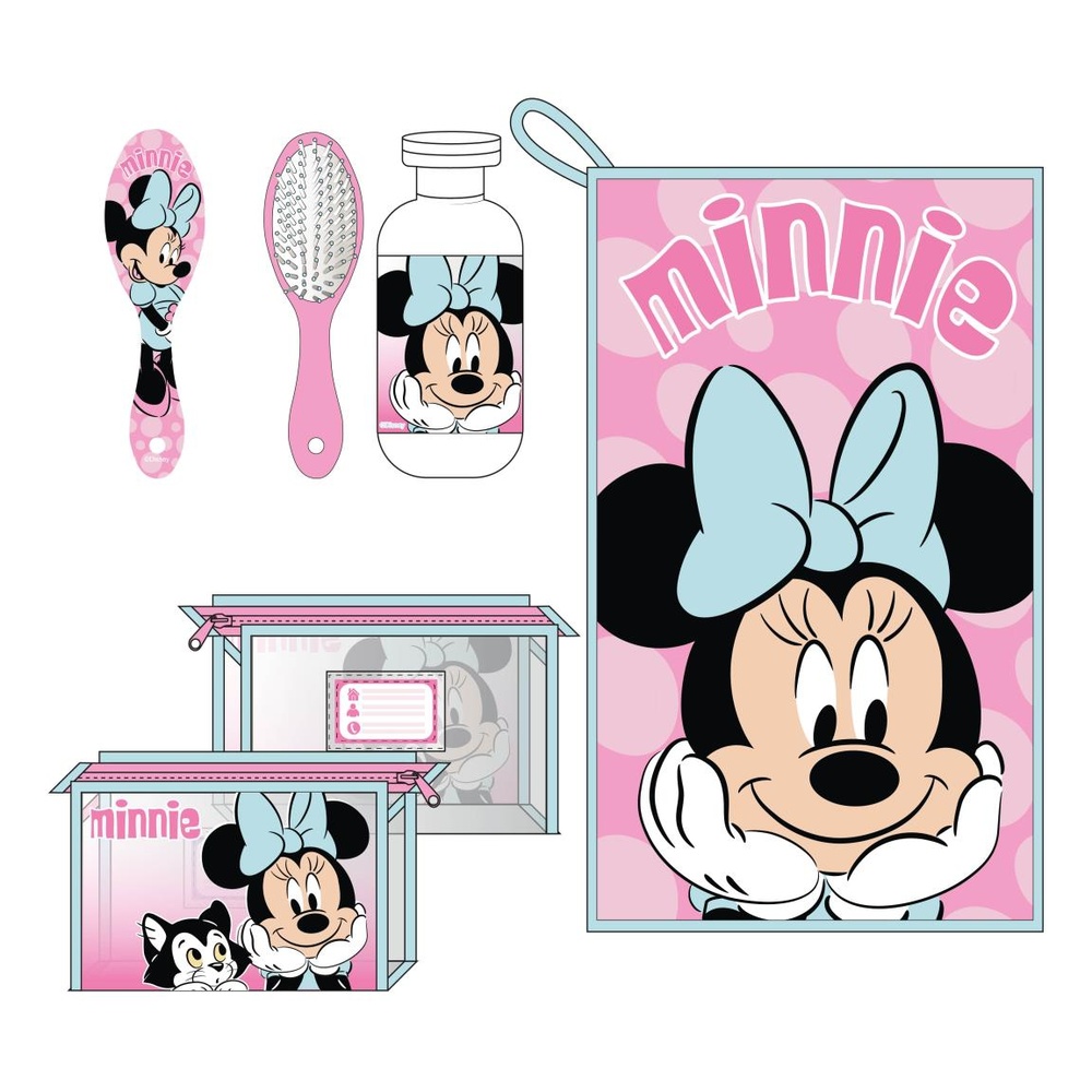 Minnie Mouse Beauty Line Toilettaske (23 x 15 x 8 cm) | Minnie Mouse Toilettasker & Tilbehør - Temashop