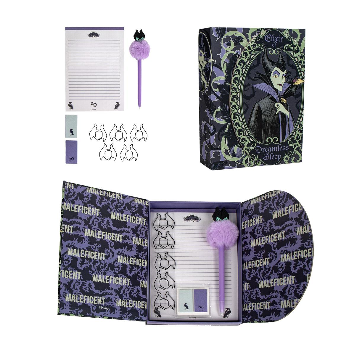 Maleficent Notesbog Sæt (15 x 21 x 3,5 cm) | Alice i Eventyrland Male- & Tegneudstyr - Temashop