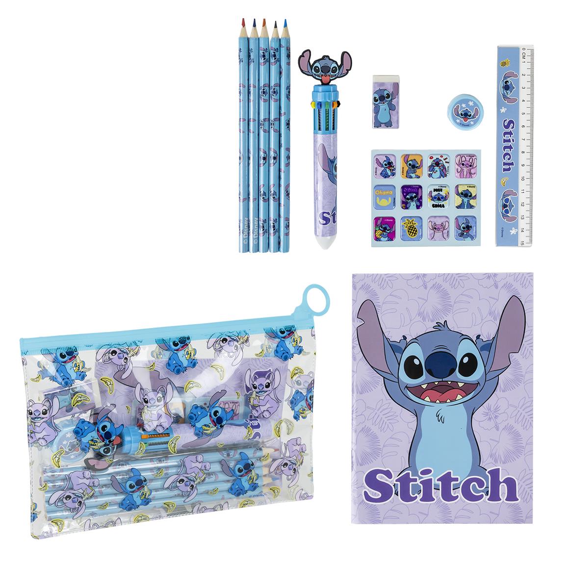 Stitch Male- & Tegnesæt (22 x 14 x 0,5 cm) | Stitch Male- & Tegneudstyr - Temashop