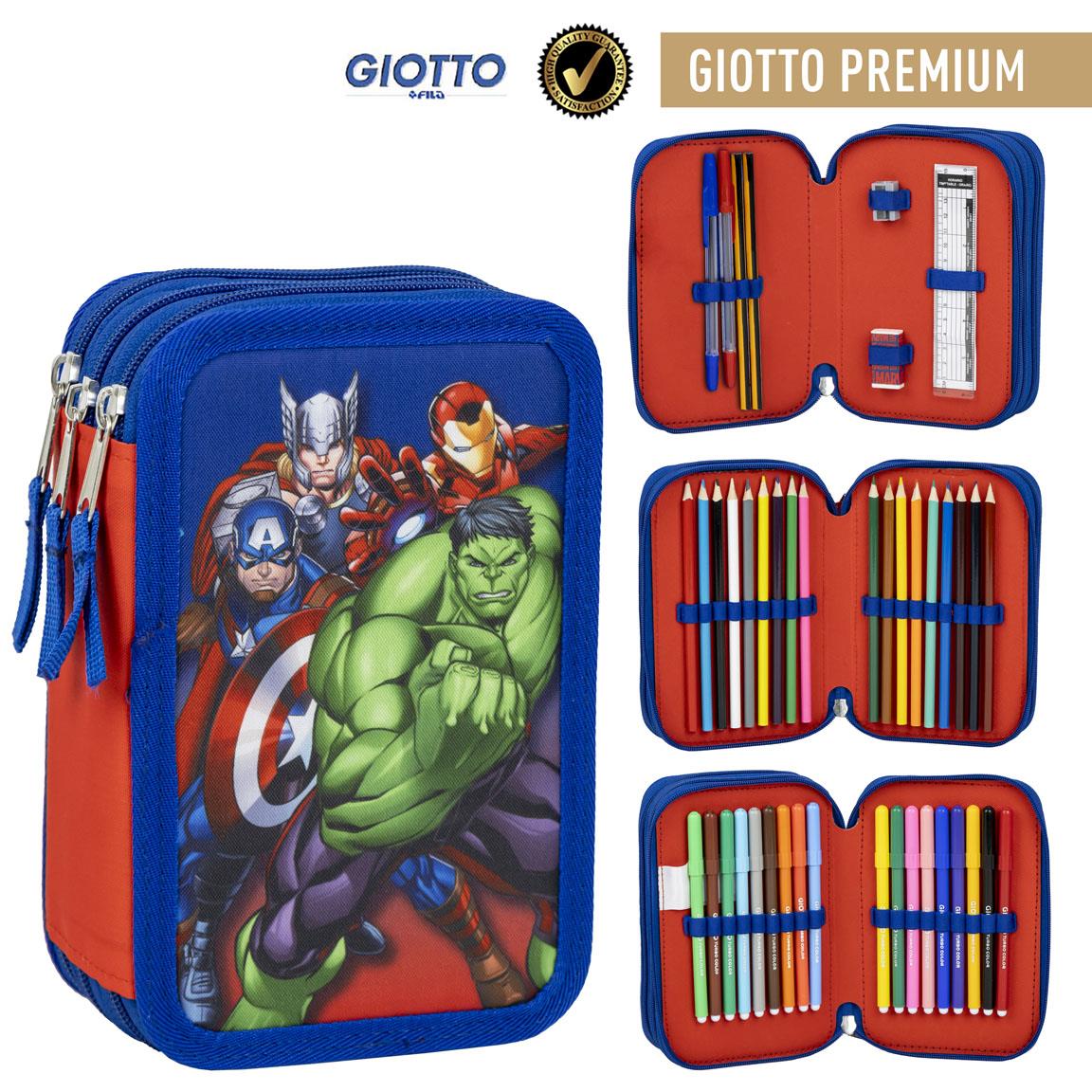 Avengers Penalhus & Tilbehør Blå (12,5 x 6,5 x 19,5 cm) | Avengers Penalhuse - Temashop