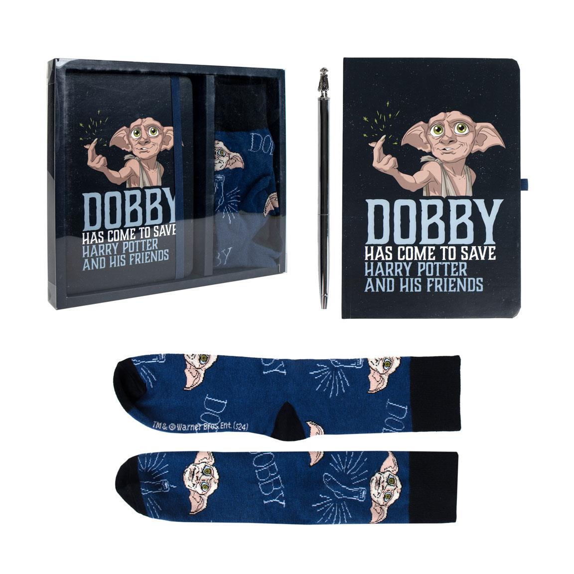 Harry Potter Dobby Notesbog Sæt (25,5 x 22 x 2,5 cm) | Harry Potter Male- & Tegneudstyr - Temashop