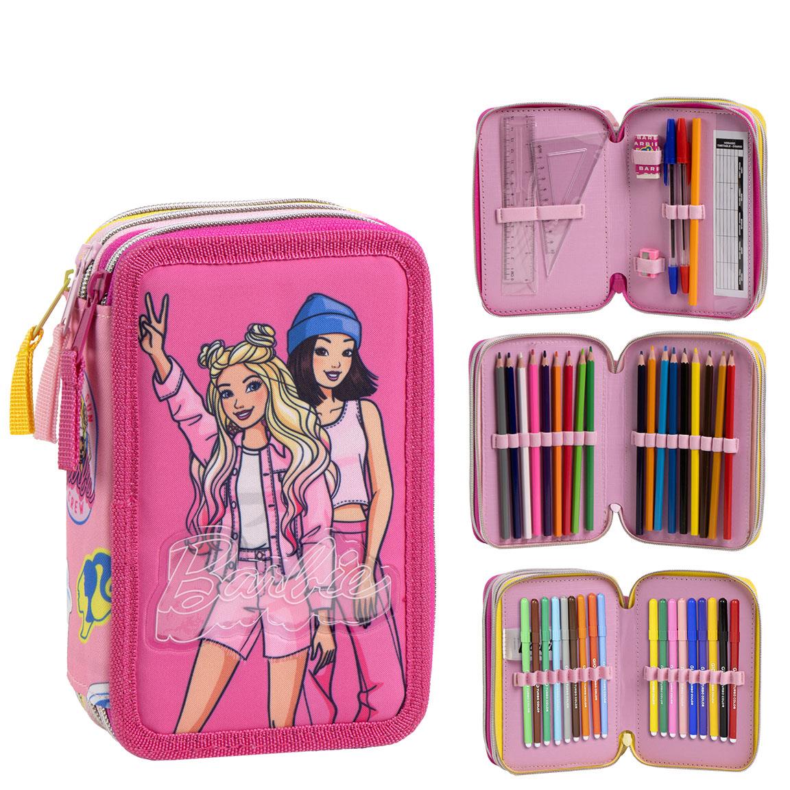 Barbie Penalhus & Tilbehør Pink (12,5 x 6,5 x 19,5 cm) | Barbie Penalhuse - Temashop