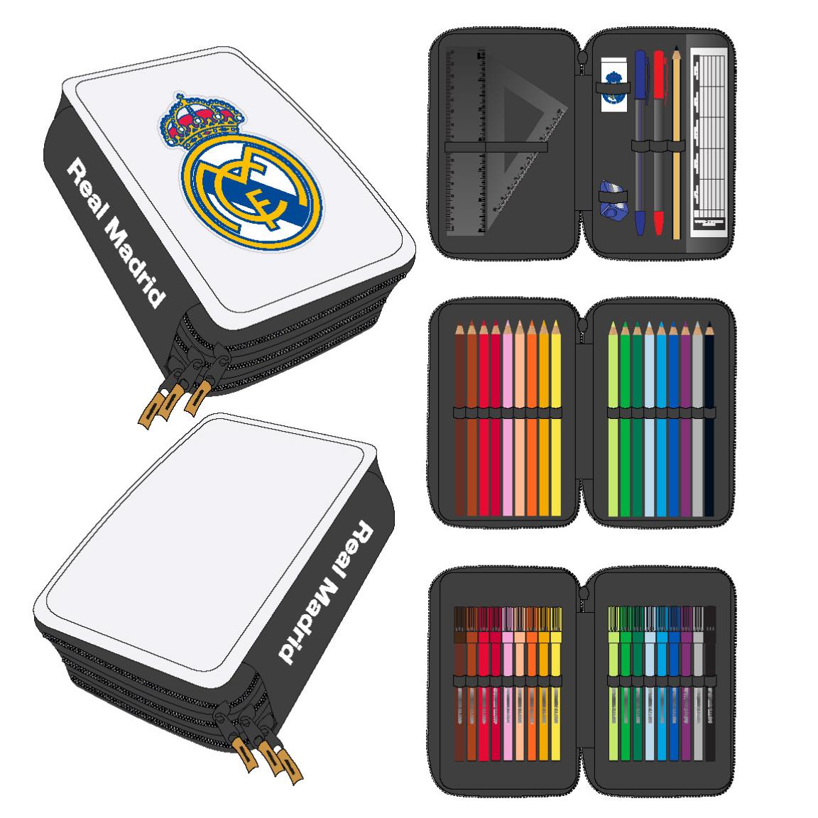 Real Madrid Penalhus & Tilbehør (12,5 x 6,5 x 19,5 cm) | Fodbold Penalhuse - Temashop