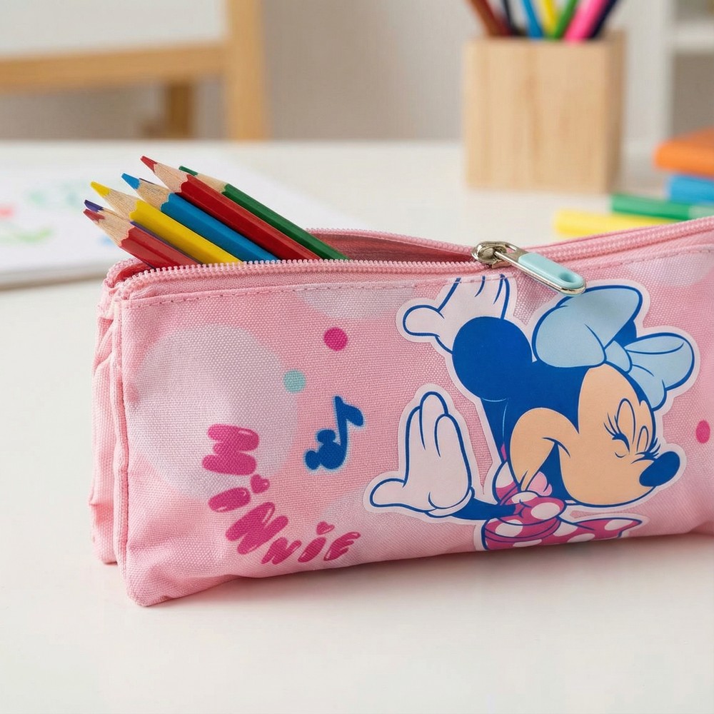 Minnie Mouse Penalhus Lyserød (22,5 x 11,5 x 2 cm) | Minnie Mouse Penalhuse - Temashop