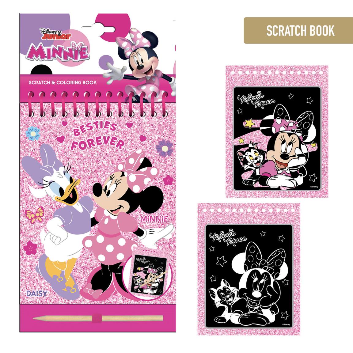 Minnie Mouse Skrabebog Pink (14 x 20,5 x 1 cm) | Minnie Mouse Male- & Tegneudstyr - Temashop