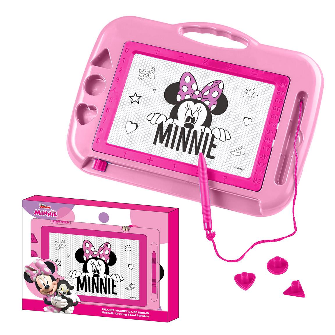 Minnie Mouse Magnetisk Tegnebræt Lyserød (32,5 x 24,5 x 3 cm) | Minnie Mouse Male- & Tegneudstyr - Temashop