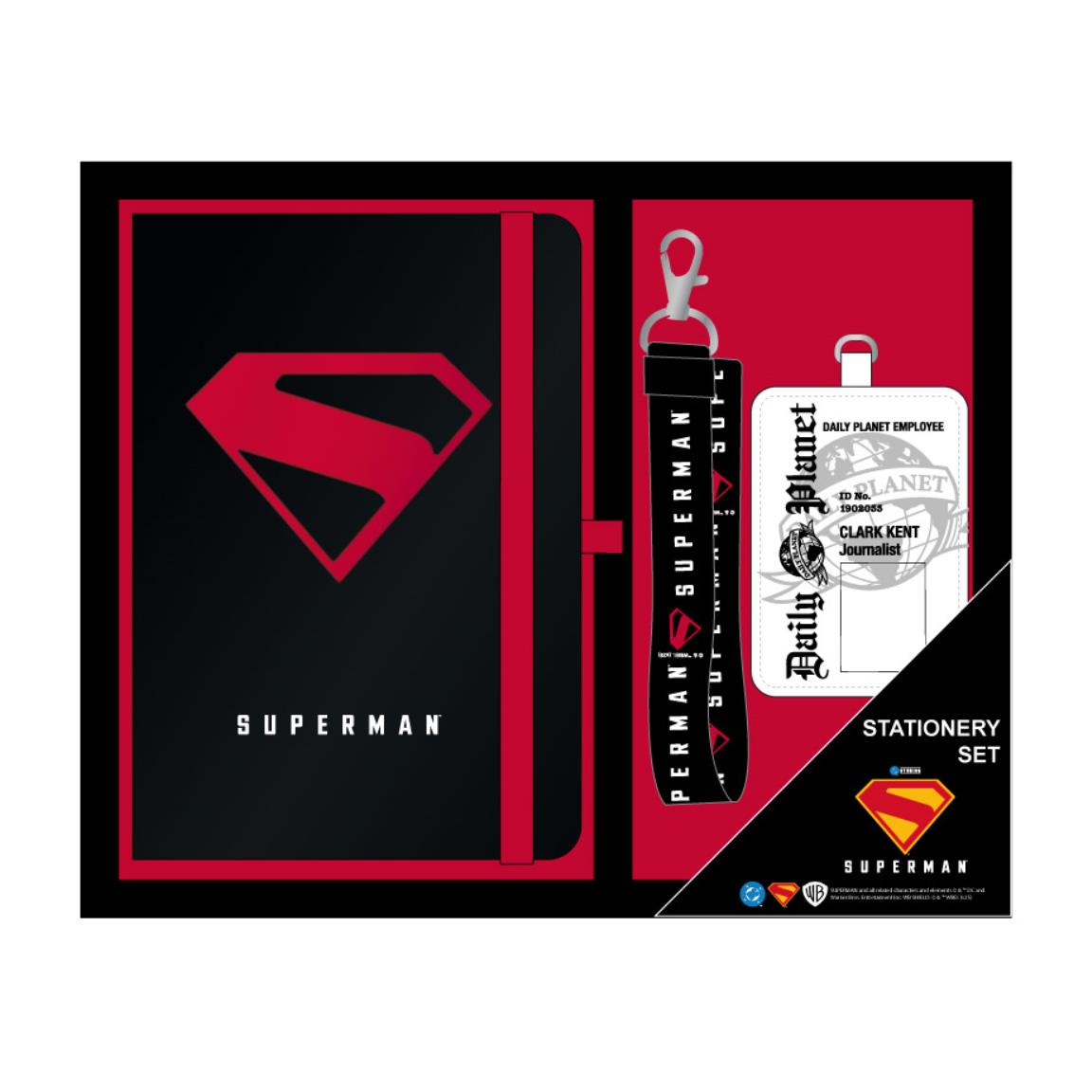 Superman Notesbog & Tilbehør Sort | Superman Male- & Tegneudstyr - Temashop