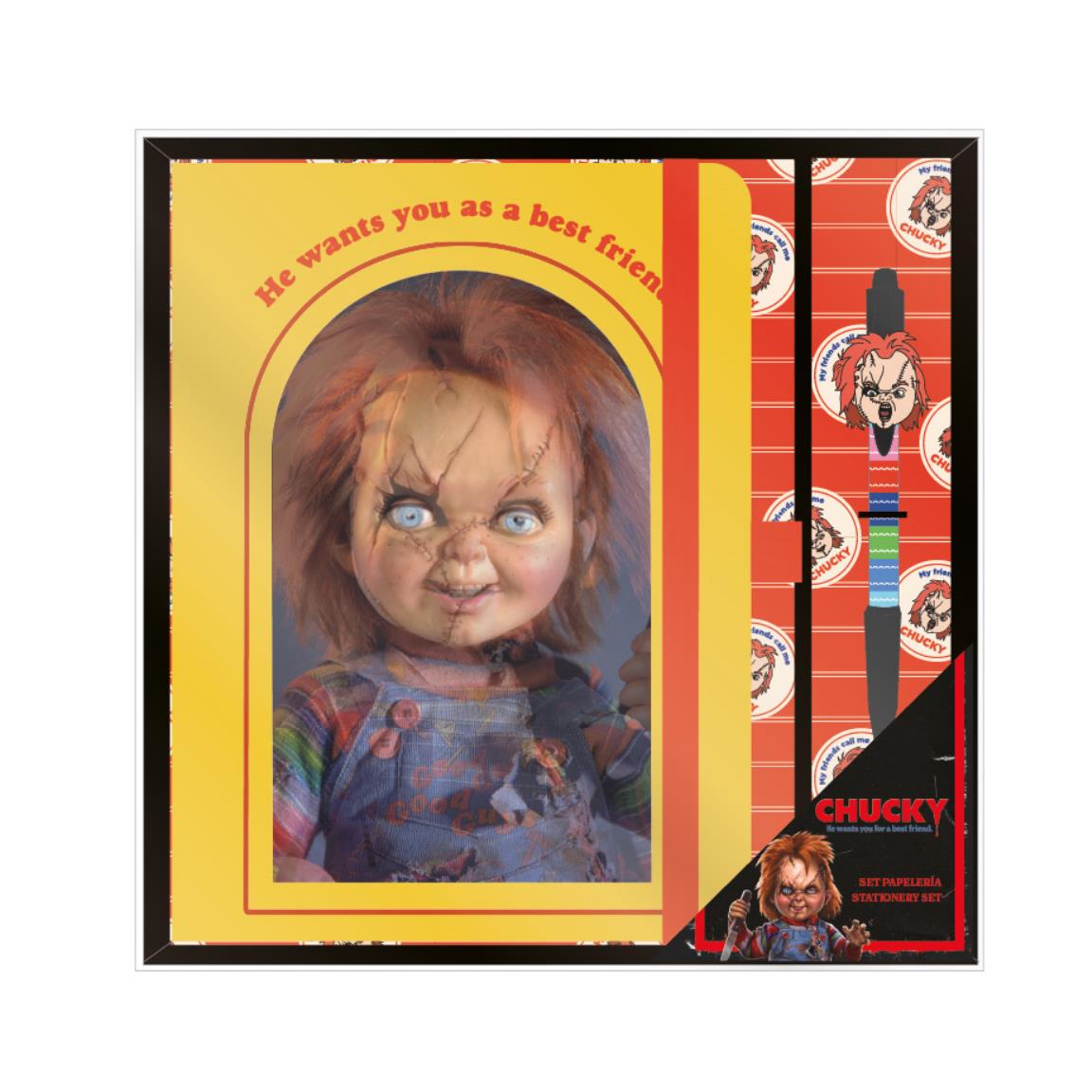 Chucky Notesbog & Pen Sæt | Chucky Male- & Tegneudstyr - Temashop
