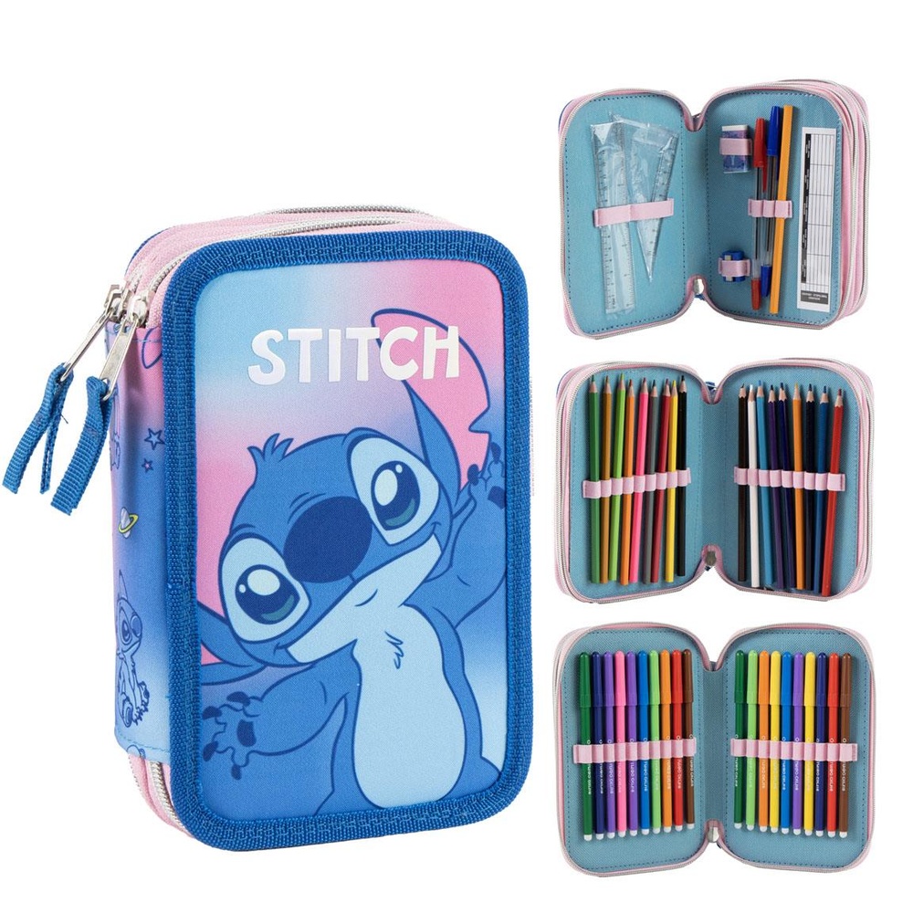 Stitch Penalhus Med Tilbehør (22,5 x 11,5 x 2 cm) | Stitch Penalhuse - Temashop