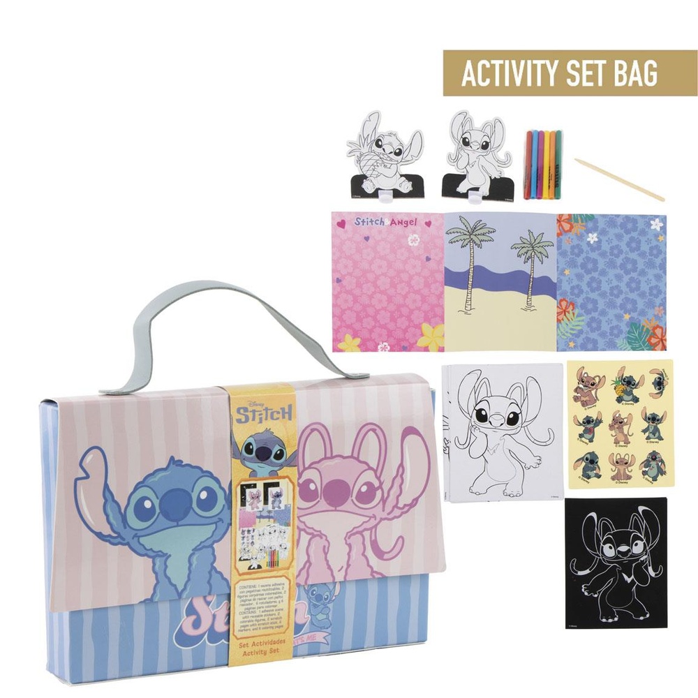Stitch Farvelæg Aktivitetstaske | Stitch Aktivitetssæt - Temashop