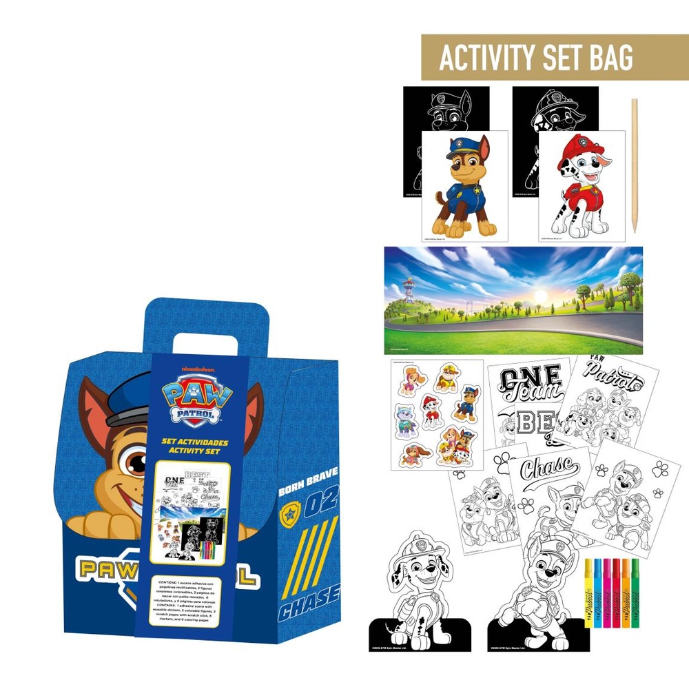 Paw Patrol Farvelæg Selv Aktivitetssæt (16 x 26 x 5 cm) | Paw Patrol Aktivitetssæt - Temashop