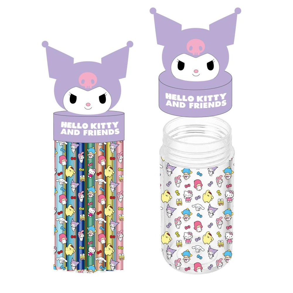Hello Kitty Kuromi Penalhus & Tilbehør Lilla (6,5 x 19 x 6,5 cm) | Hello Kitty Penalhuse - Temashop