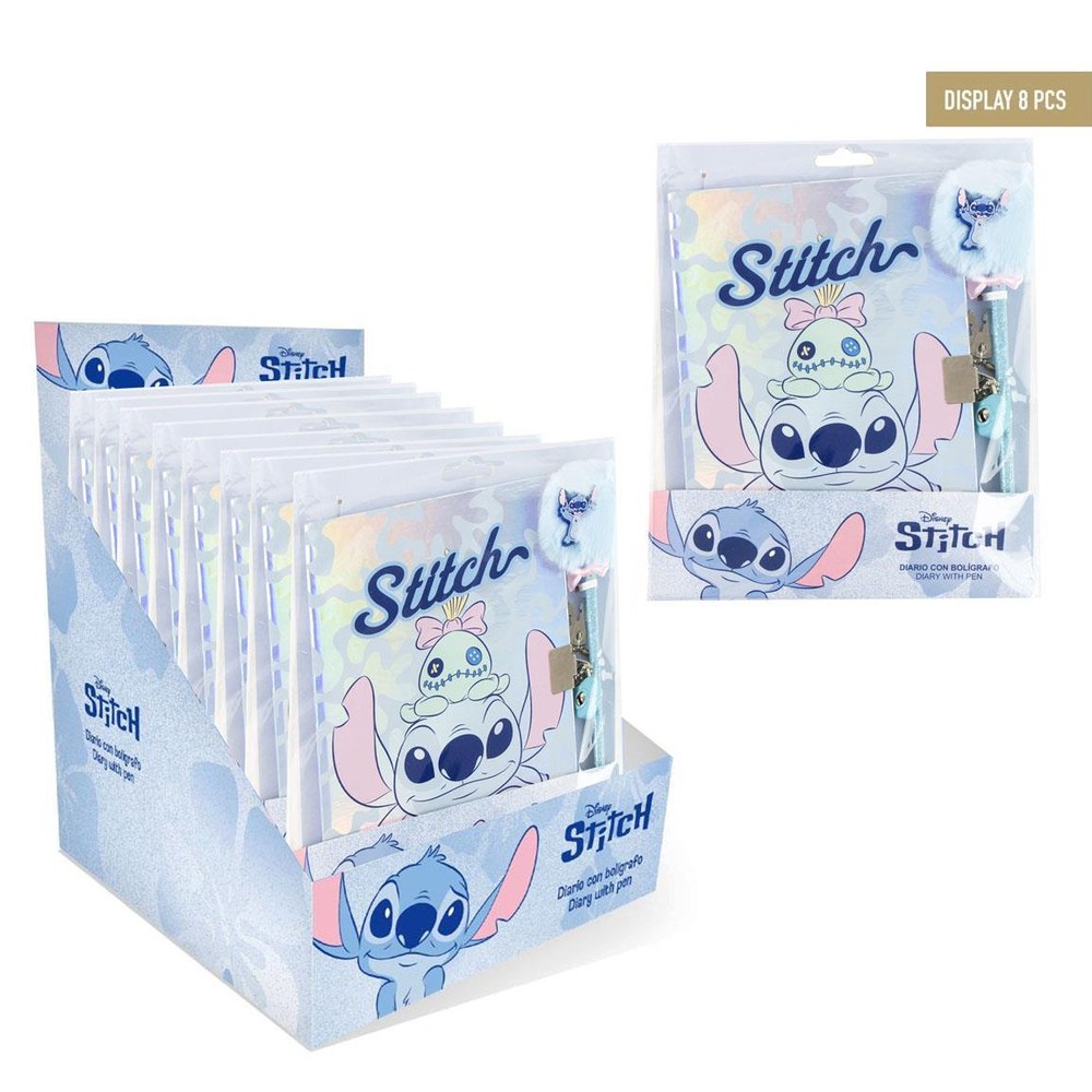 Stitch Dagbog Med Kuglepen | Stitch Male- & Tegneudstyr - Temashop