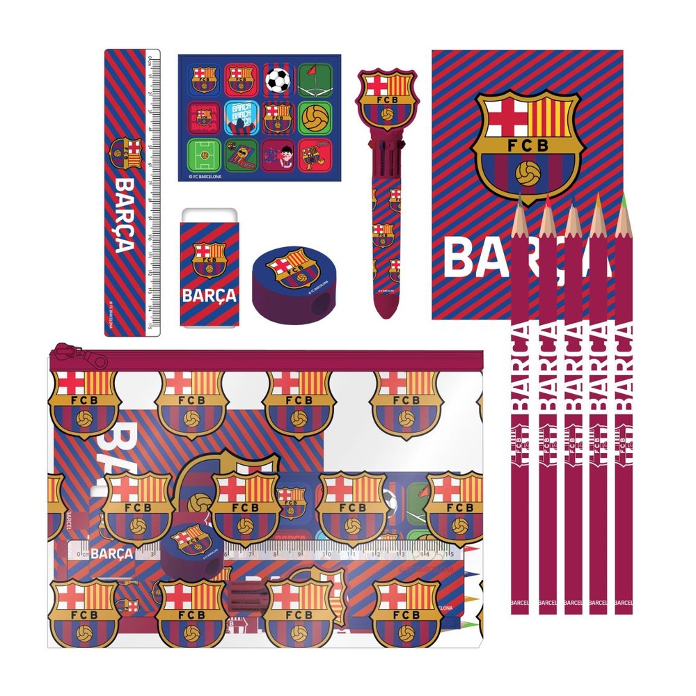 FC Barcelona Skolesæt | Fodbold Penalhuse - Temashop