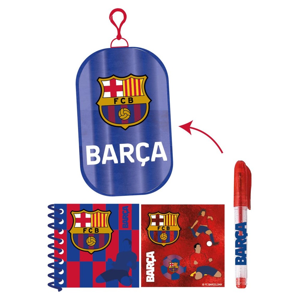 FC Barcelona Plys Papirsæt (11,5 x 17 x 3 cm) | Fodbold Penalhuse - Temashop