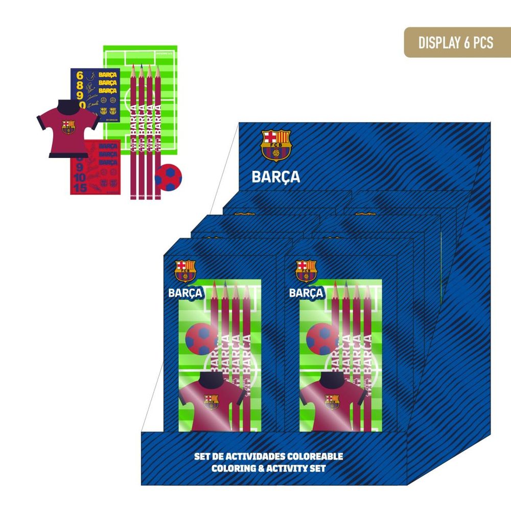 FC Barcelona Farvelæg Selv Aktivitetssæt (16,5 x 4 x 20 cm) | Fodbold Aktivitetssæt - Temashop